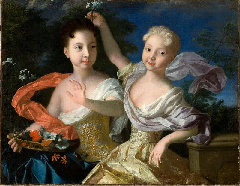 Портрет царевен Анны Петровны и Елизаветы Петровны